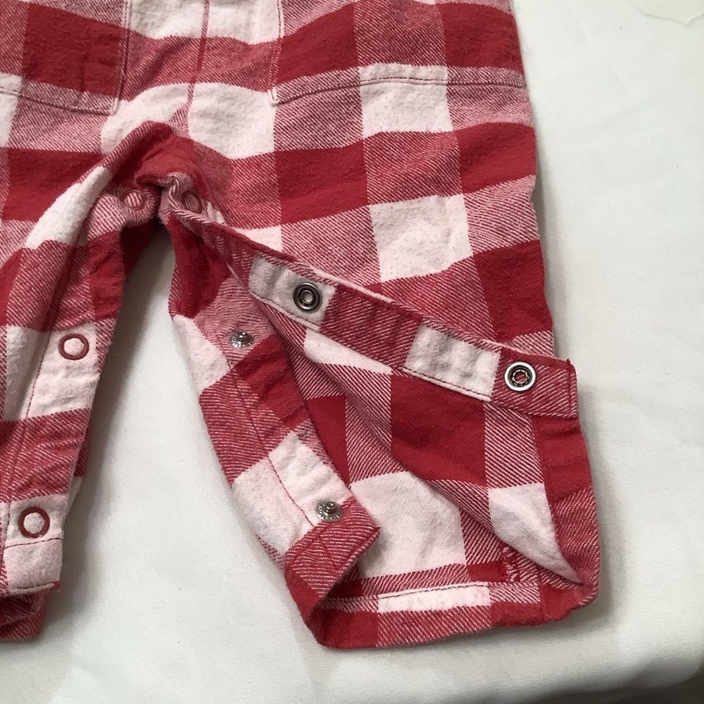 Vintage Baby Gap Red And White Check One Piece - Picture 6 of 6